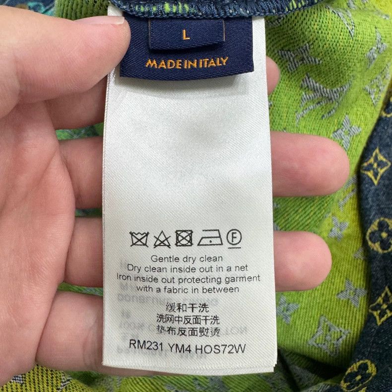 Louis Vuitton Louis Vuitton Gradient Monogram Denim Shirt - dmc Size US L / EU 52-54 / 3 - 3 Thumbnail