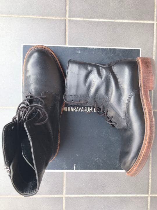 MIHARA YASUHIRO lace up boots black