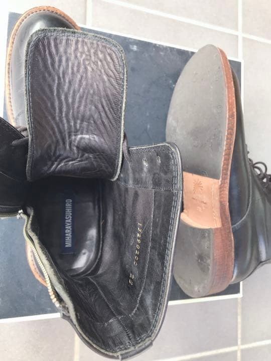 MIHARA YASUHIRO lace up boots black
