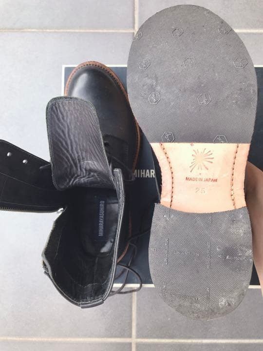 MIHARA YASUHIRO lace up boots black