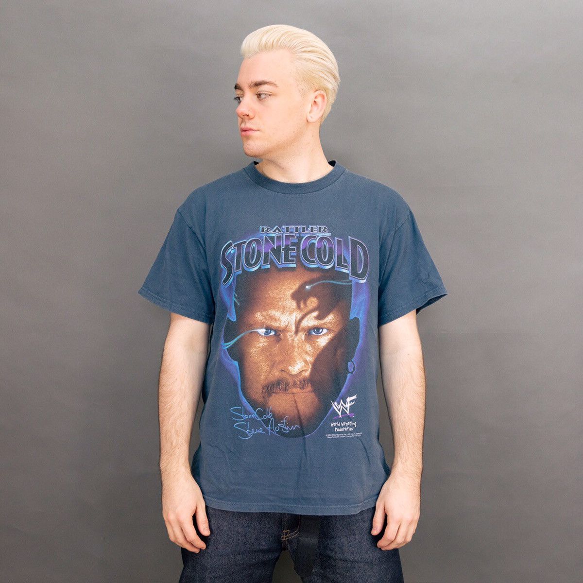 Tultex × Vintage × Wwe vintage 1998 Rattler Stone Cold Steve Austin WWE ...