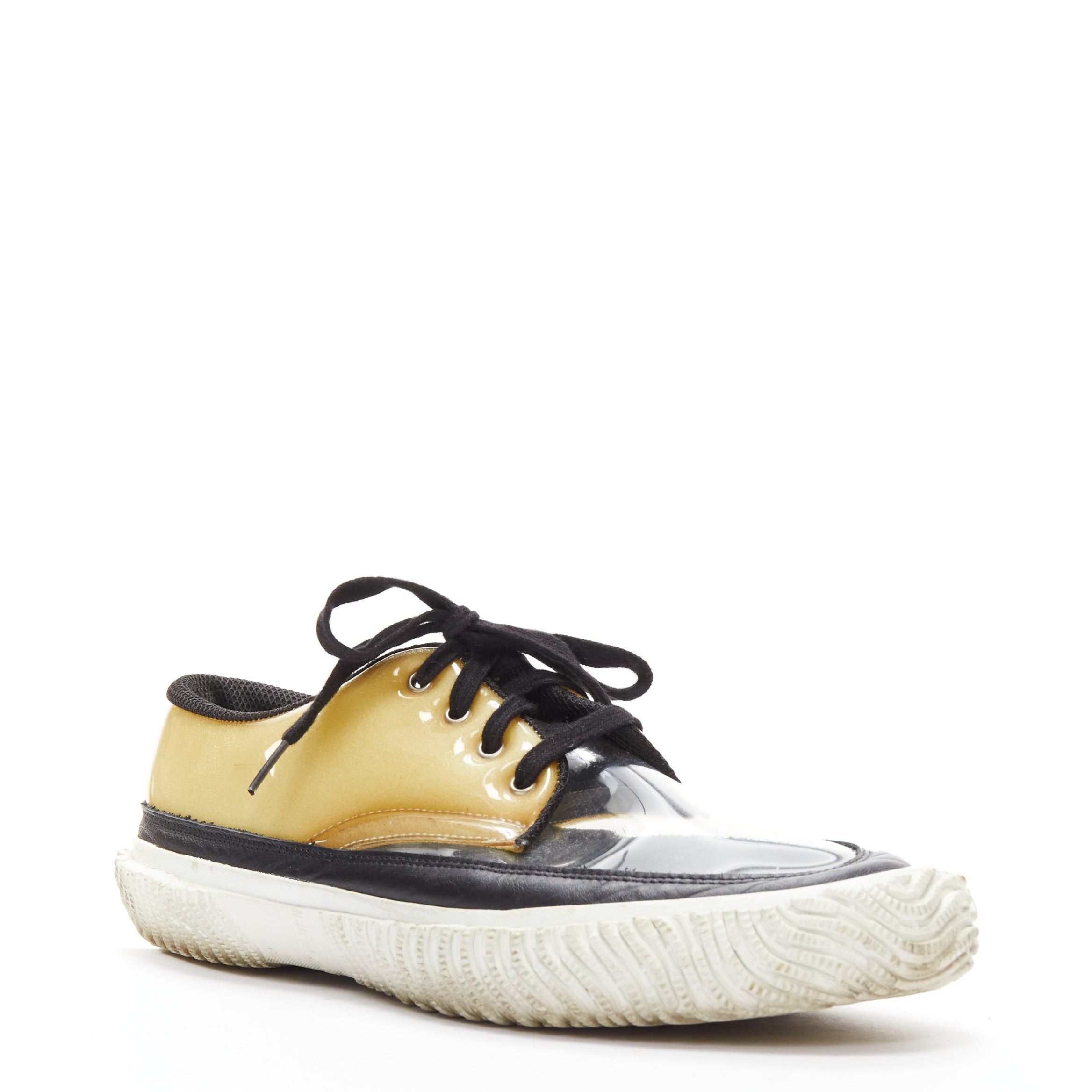 Comme des Garcons COMME DES GARCONS HOMME PLUS Switching clear beige PVC foam sneakers EU42 Size US 9 / EU 42 - 2 Thumbnail