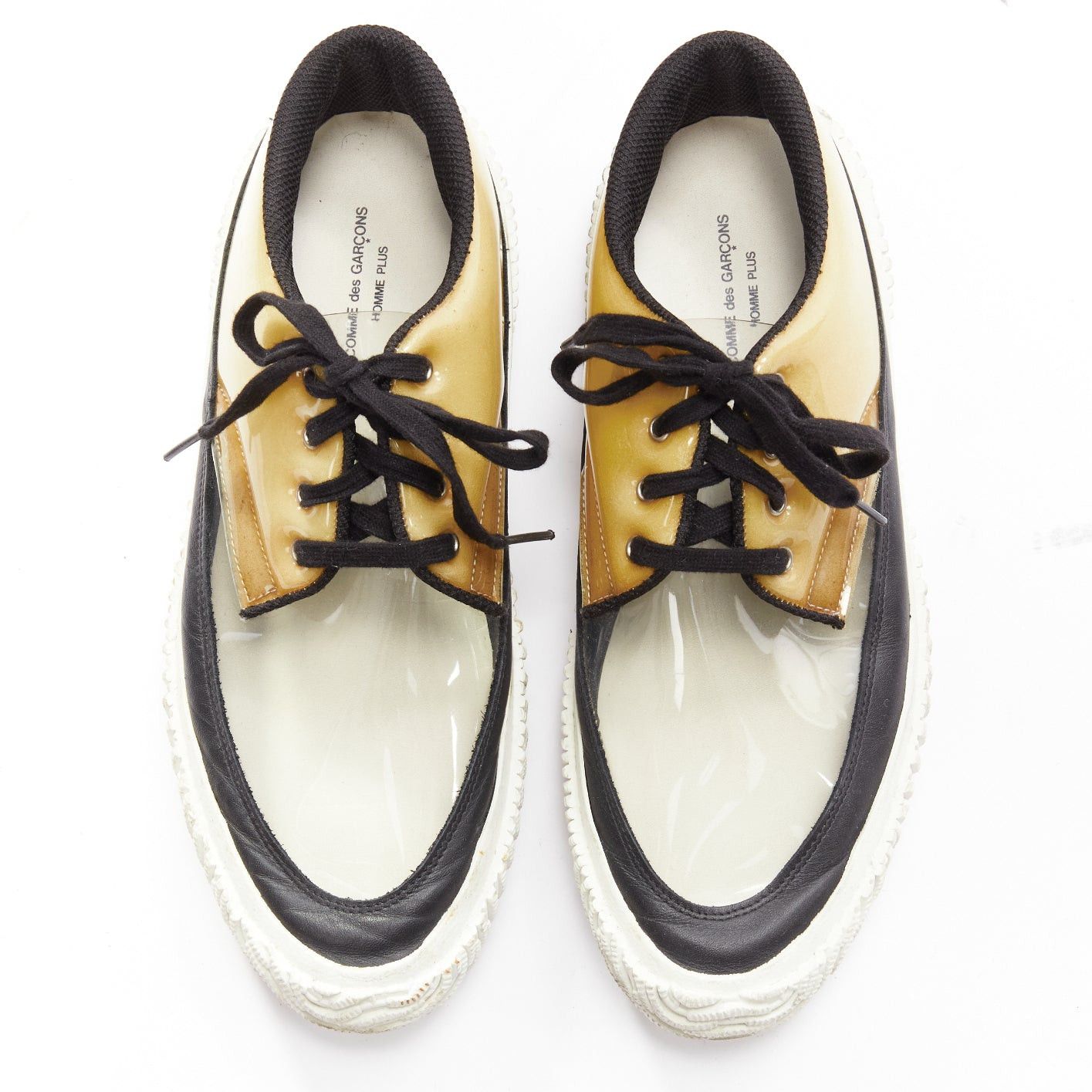 Comme des Garcons COMME DES GARCONS HOMME PLUS Switching clear beige PVC foam sneakers EU42 Size US 9 / EU 42 - 3 Thumbnail