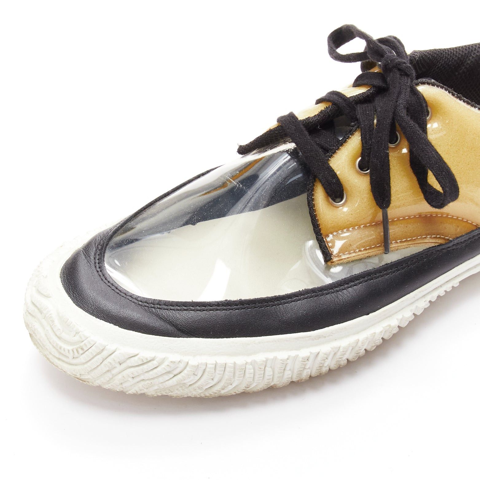 Comme des Garcons COMME DES GARCONS HOMME PLUS Switching clear beige PVC foam sneakers EU42 Size US 9 / EU 42 - 7 Thumbnail