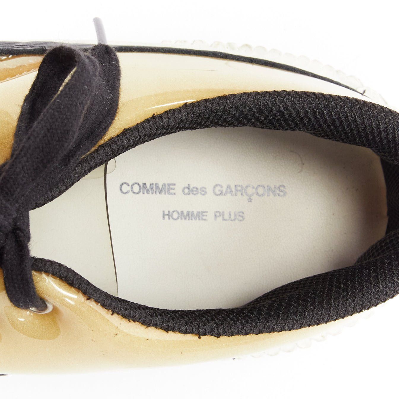 Comme des Garcons COMME DES GARCONS HOMME PLUS Switching clear beige PVC foam sneakers EU42 Size US 9 / EU 42 - 9 Thumbnail
