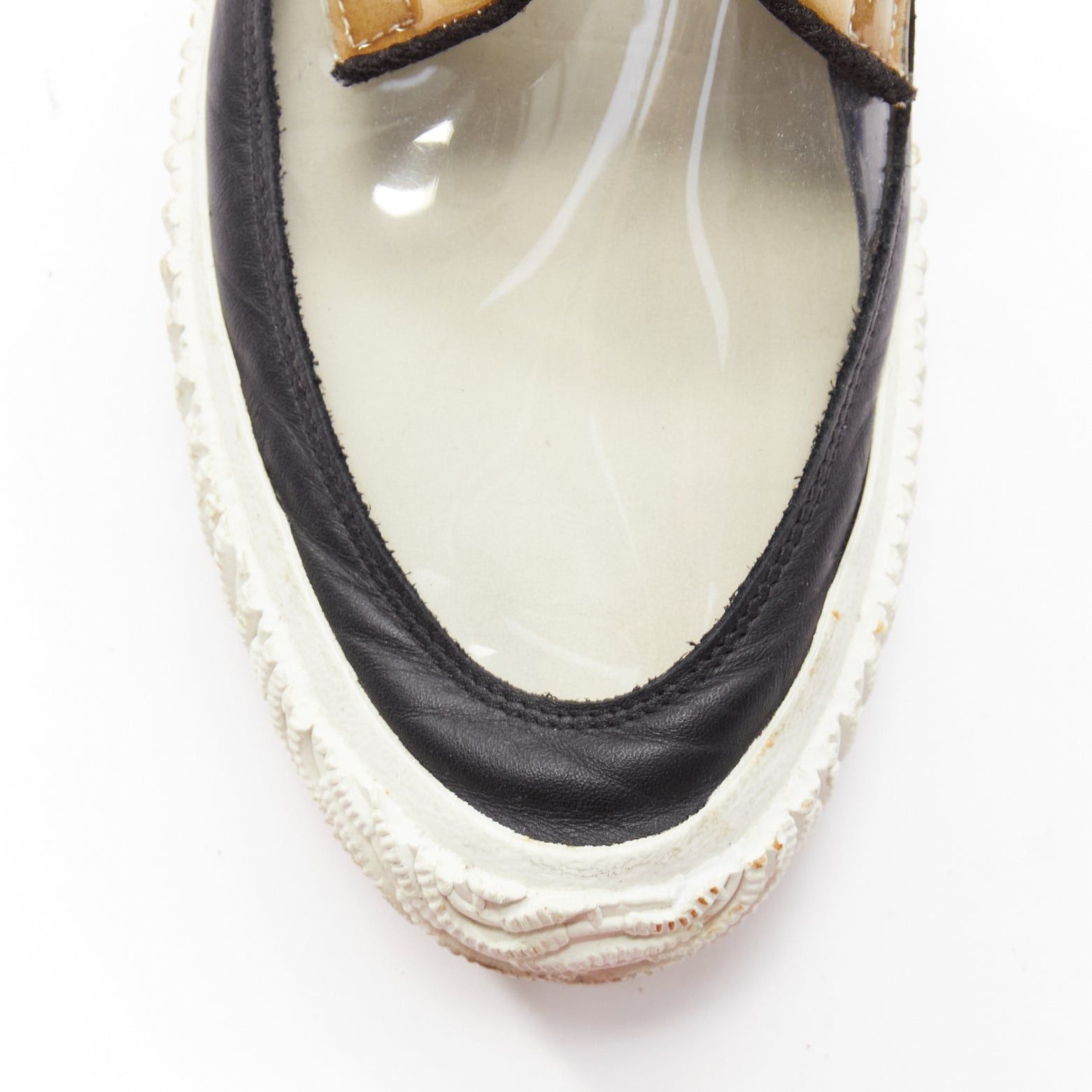 Comme des Garcons COMME DES GARCONS HOMME PLUS Switching clear beige PVC foam sneakers EU42 Size US 9 / EU 42 - 6 Thumbnail