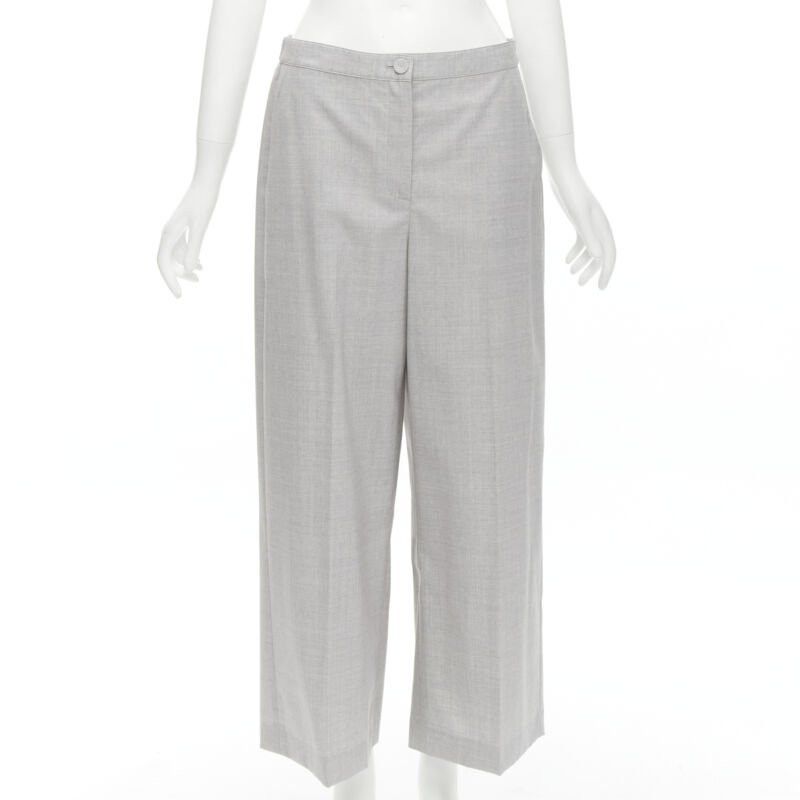 Theory THEORY Drape wool grey drawstring cinched waist blazer wide leg pants set US6 S Size M / US 6-8 / IT 42-44 - 10 Thumbnail