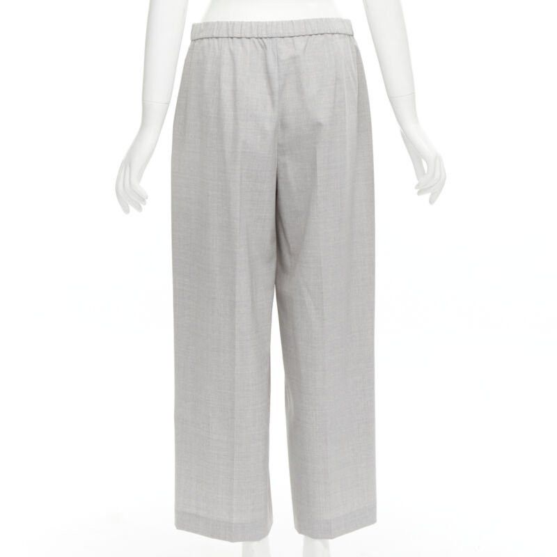Theory THEORY Drape wool grey drawstring cinched waist blazer wide leg pants set US6 S Size M / US 6-8 / IT 42-44 - 11 Thumbnail