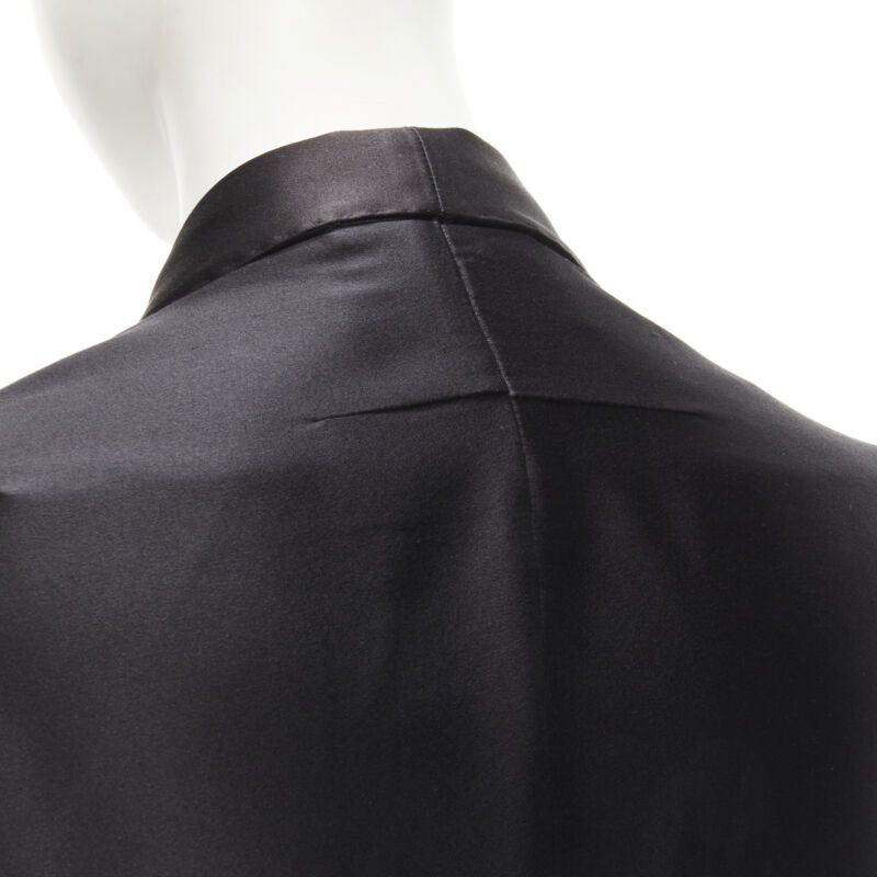 Givenchy GIVENCHY Riccardo Tisci silk black cut out collar kimono robe blazer FR34 XS Size XS / US 0-2 / IT 36-38 - 8 Thumbnail