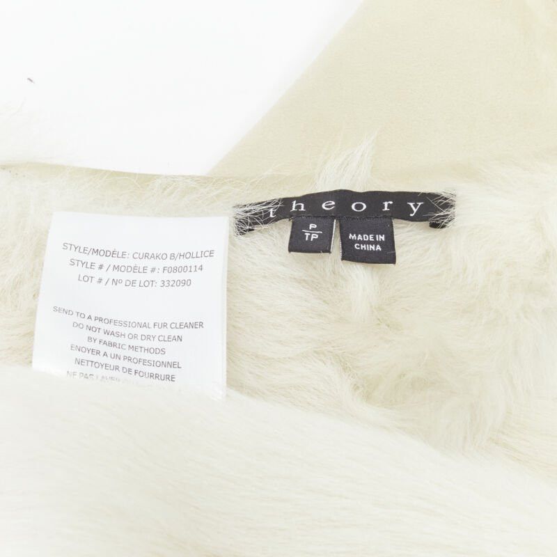 Theory THEORY beige shearling lamb fur lined suede vest XS Size XS / US 0-2 / IT 36-38 - 10 Thumbnail