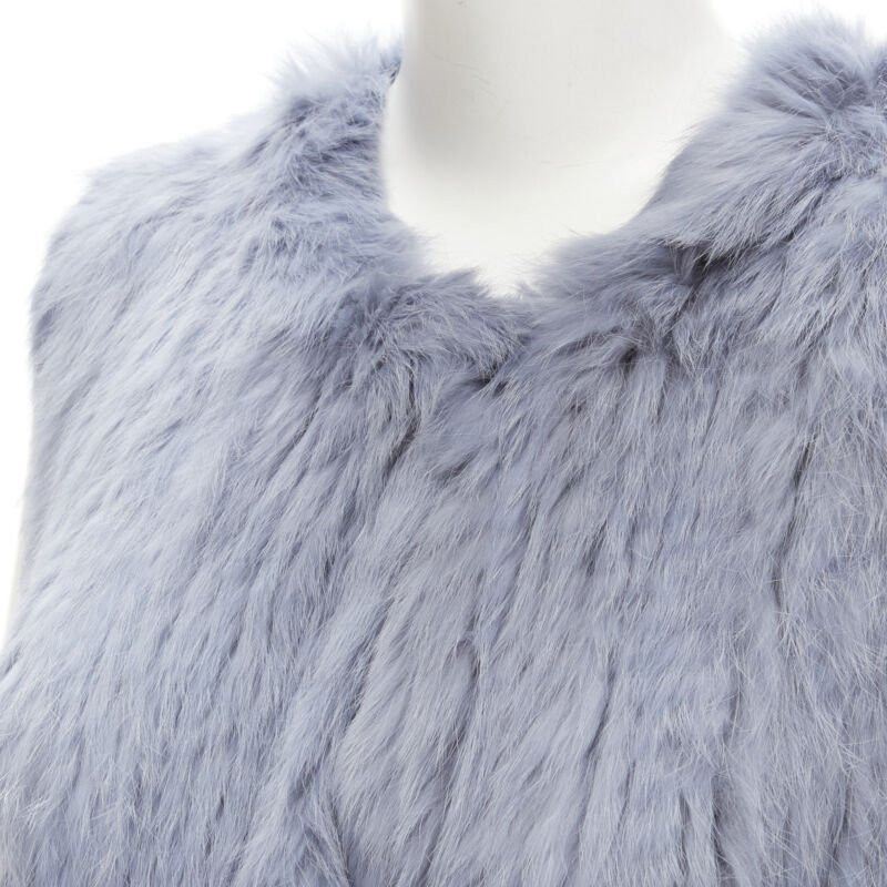 Theory THEORY rabbit fur gradient blue fur vest jacket S Size S / US 4 / IT 40 - 8 Thumbnail