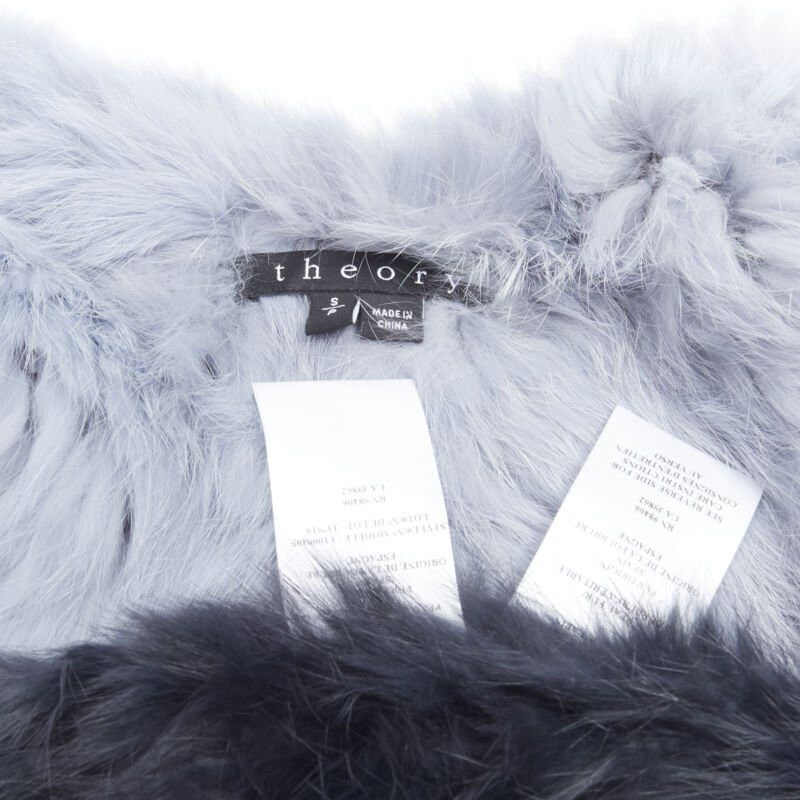 Theory THEORY rabbit fur gradient blue fur vest jacket S Size S / US 4 / IT 40 - 10 Thumbnail