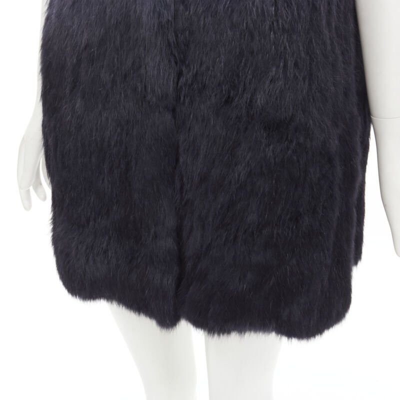 Theory THEORY rabbit fur gradient blue fur vest jacket S Size S / US 4 / IT 40 - 9 Thumbnail