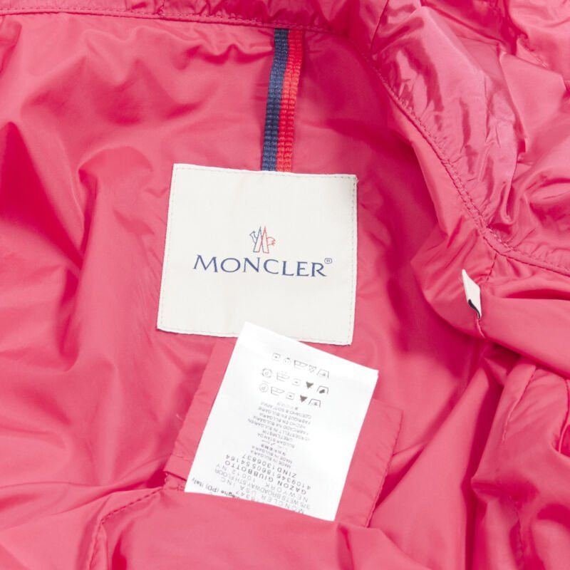 Moncler MONCLER Gazon Giubbotto pink back ruffles belted waist windbreaker jacket Sz 2 M Size M / US 6-8 / IT 42-44 - 12 Thumbnail