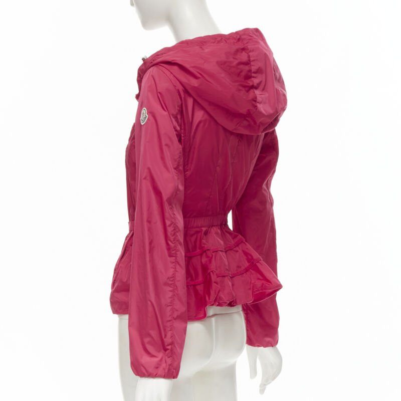Moncler MONCLER Gazon Giubbotto pink back ruffles belted waist windbreaker jacket Sz 2 M Size M / US 6-8 / IT 42-44 - 7 Thumbnail