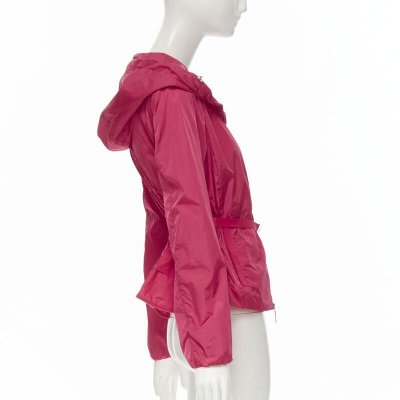 Moncler MONCLER Gazon Giubbotto pink back ruffles belted waist windbreaker jacket Sz 2 M Size M / US 6-8 / IT 42-44 - 5 Thumbnail