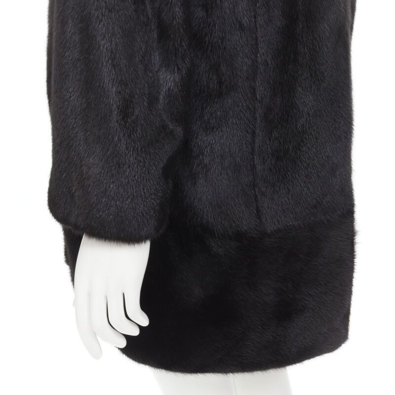 Other ISLA black fur long sleeve snap button hooded jacket IT42 Size M / US 6-8 / IT 42-44 - 8 Thumbnail