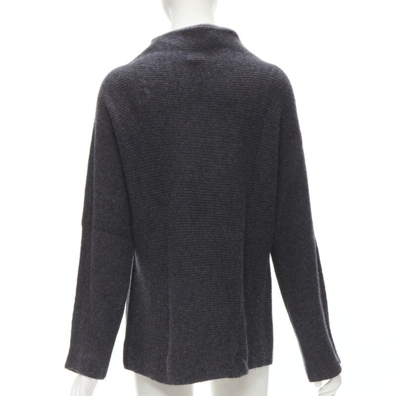 Vince VINCE merino wool cashmere blend ribbed knit mock neck oversized sweater XS Size XS / US 0-2 / IT 36-38 - 5 Thumbnail