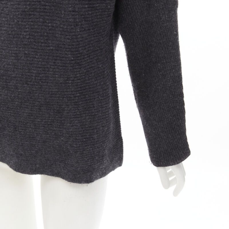 Vince VINCE merino wool cashmere blend ribbed knit mock neck oversized sweater XS Size XS / US 0-2 / IT 36-38 - 7 Thumbnail