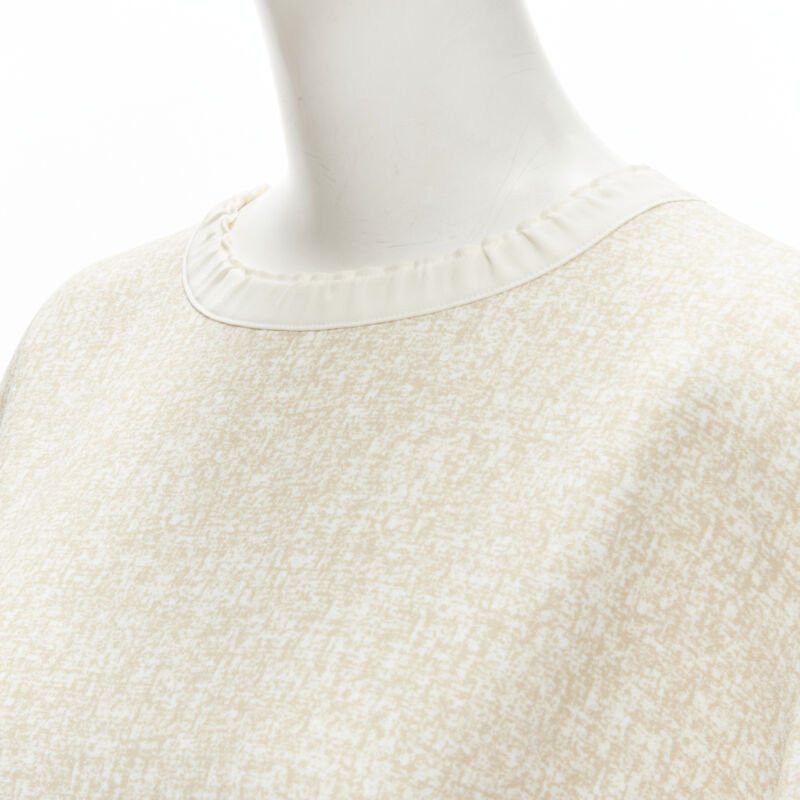 Chloe new CHLOE 2019 Sandy Khaki speckle bohemian crochet sleeves layered dress FR40 M Size M / US 6-8 / IT 42-44 - 7 Thumbnail
