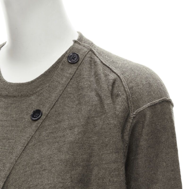 Lemaire LEMAIRE brown merino wool blend tie front cardigan sweater dress XS Size XS / US 0-2 / IT 36-38 - 8 Thumbnail