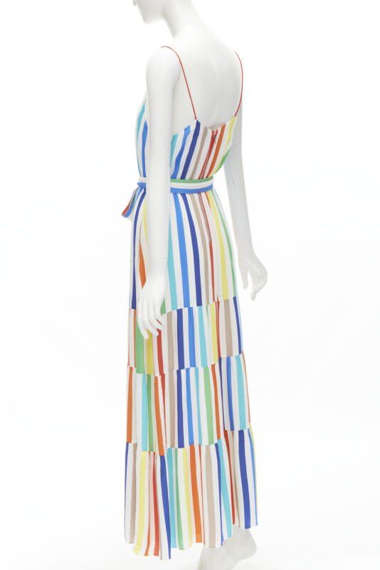 Alice + Olivia ALICE OLIVIA rainbow striped belted midi dress US4 Size S / US 4 / IT 40 - 6 Thumbnail