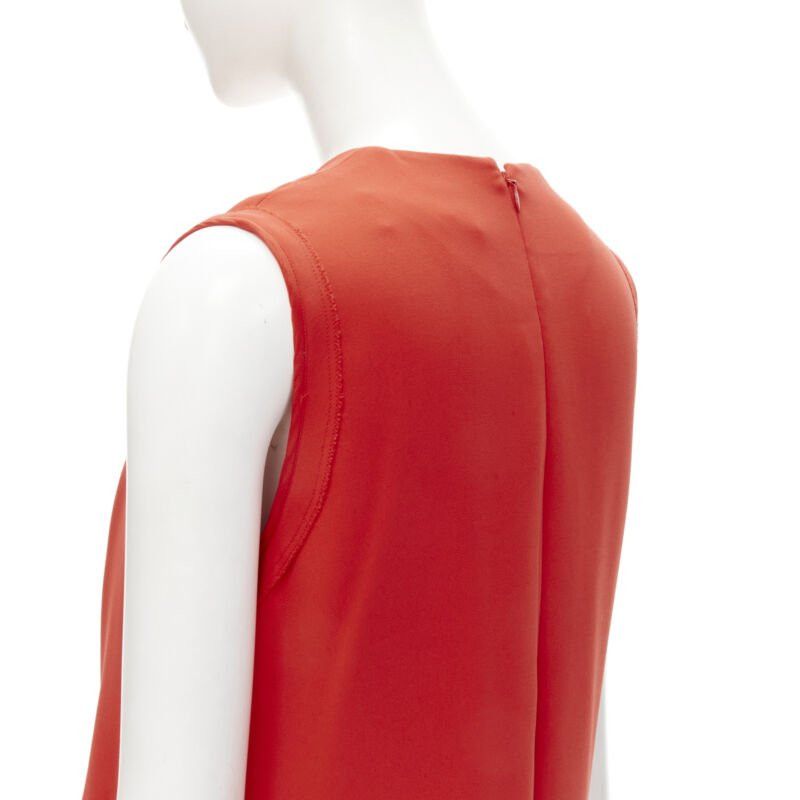 Victoria Beckham VVB VICTORIA BECKHAM red polyester crepe knot detail cocktail dress UK8 S Size S / US 4 / IT 40 - 8 Thumbnail