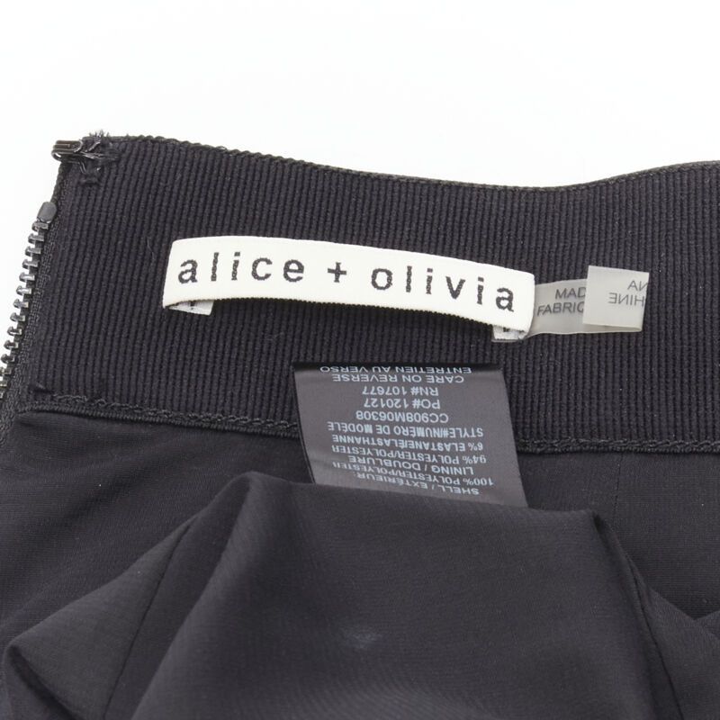 Alice + Olivia ALICE OLIVIA metallic gold pleated plisse midi skirt US8 M Size 30" / US 8 / IT 44 - 8 Thumbnail