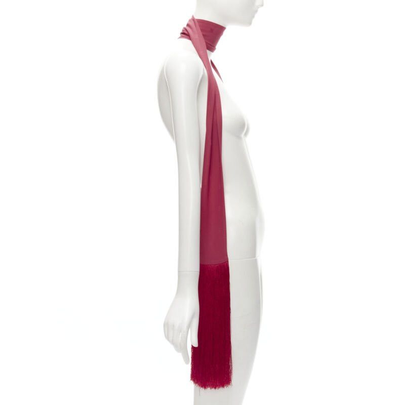 Fendi FENDI 100% silk FF monogram jacquard fringe extra long scarf Size ONE SIZE - 4 Thumbnail