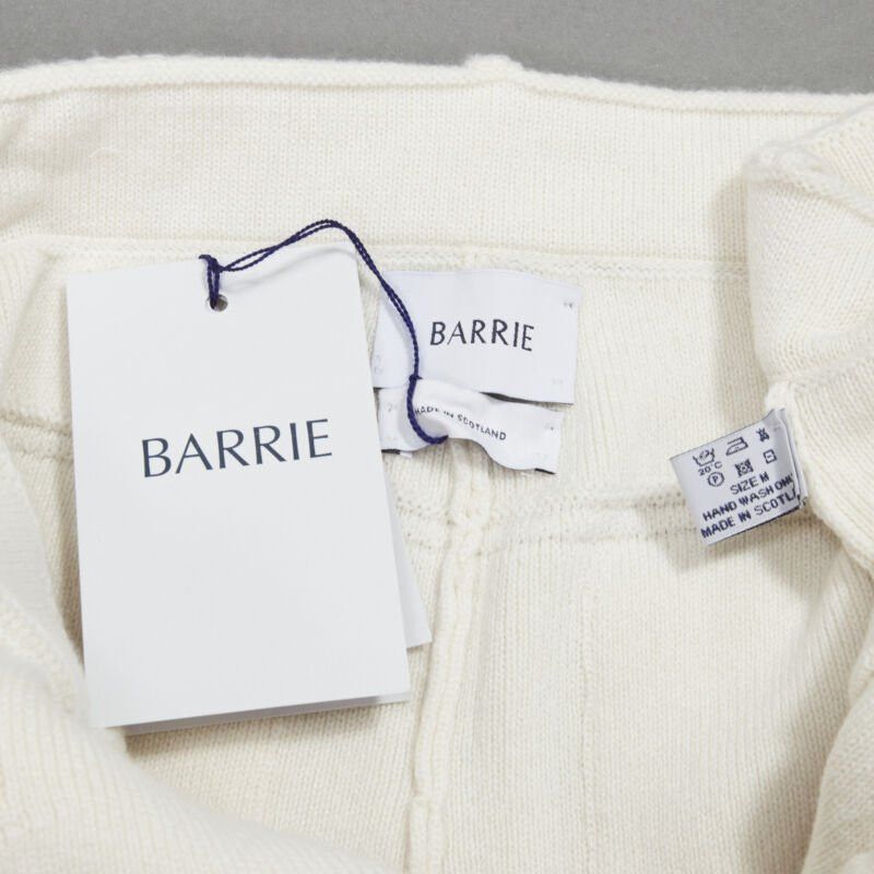 Barrie new BARRIE Denim Suit cashmere cotton knit ivory shorts M Size 28" / US 6 / IT 42 - 10 Thumbnail