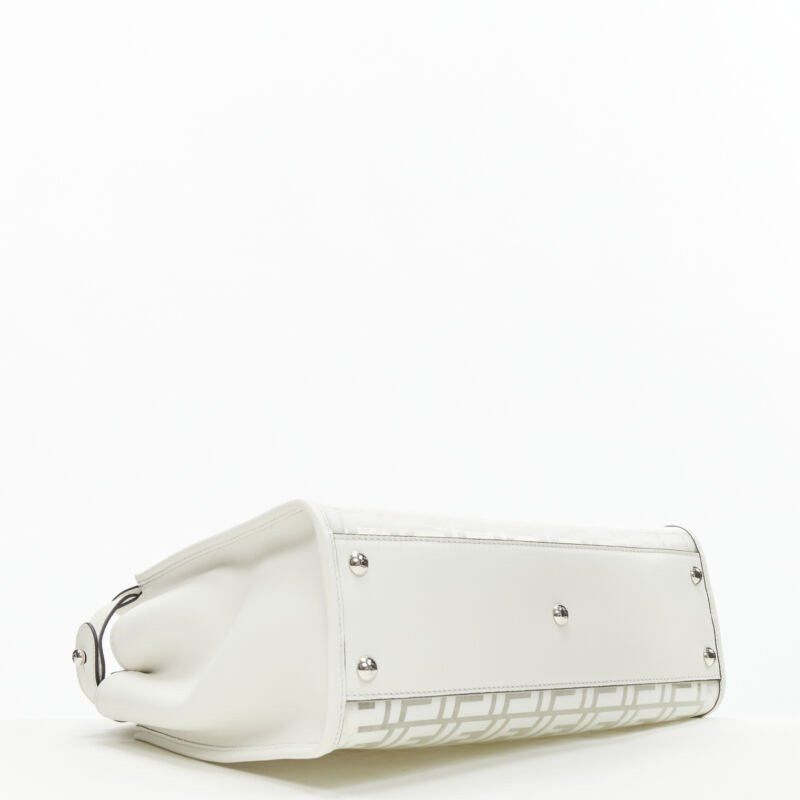 Fendi rare FENDI 2019 Limited Peekaboo FF Zucca clear PVC monogram perspex handle bag Size ONE SIZE - 6 Thumbnail