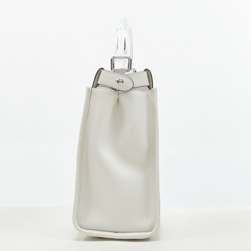 Fendi rare FENDI 2019 Limited Peekaboo FF Zucca clear PVC monogram perspex handle bag Size ONE SIZE - 4 Thumbnail