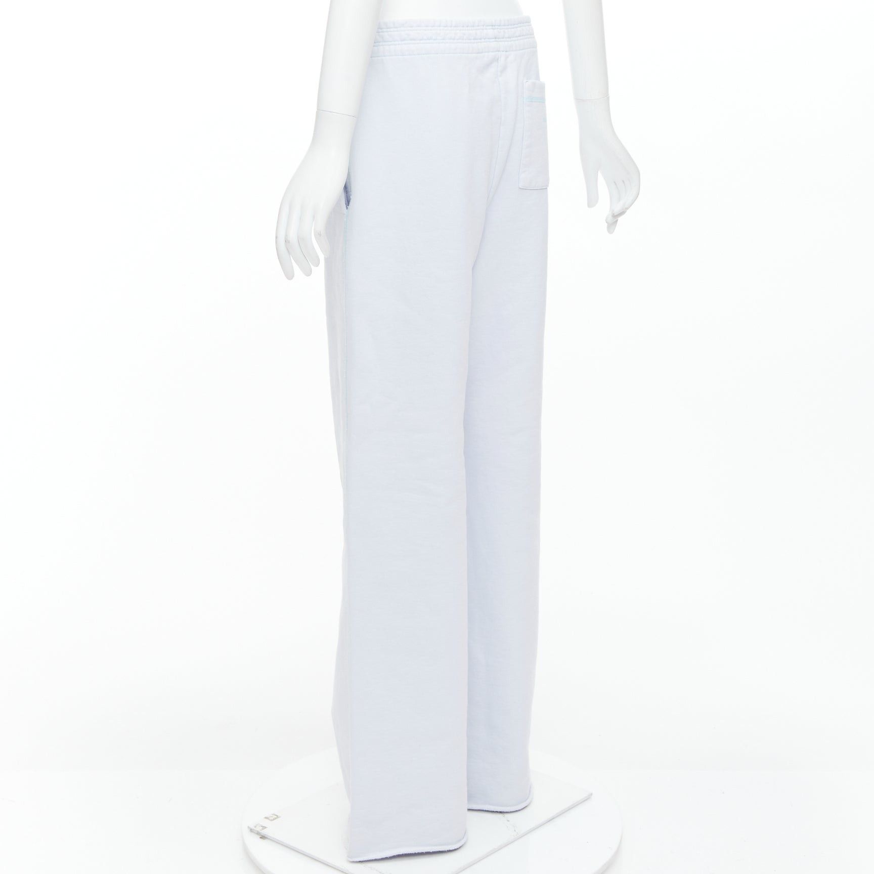 Acne Studios ACNE STUDIOS light blue cotton contrast stitching sweat pants M Size 28" / US 6 / IT 42 - 6 Thumbnail