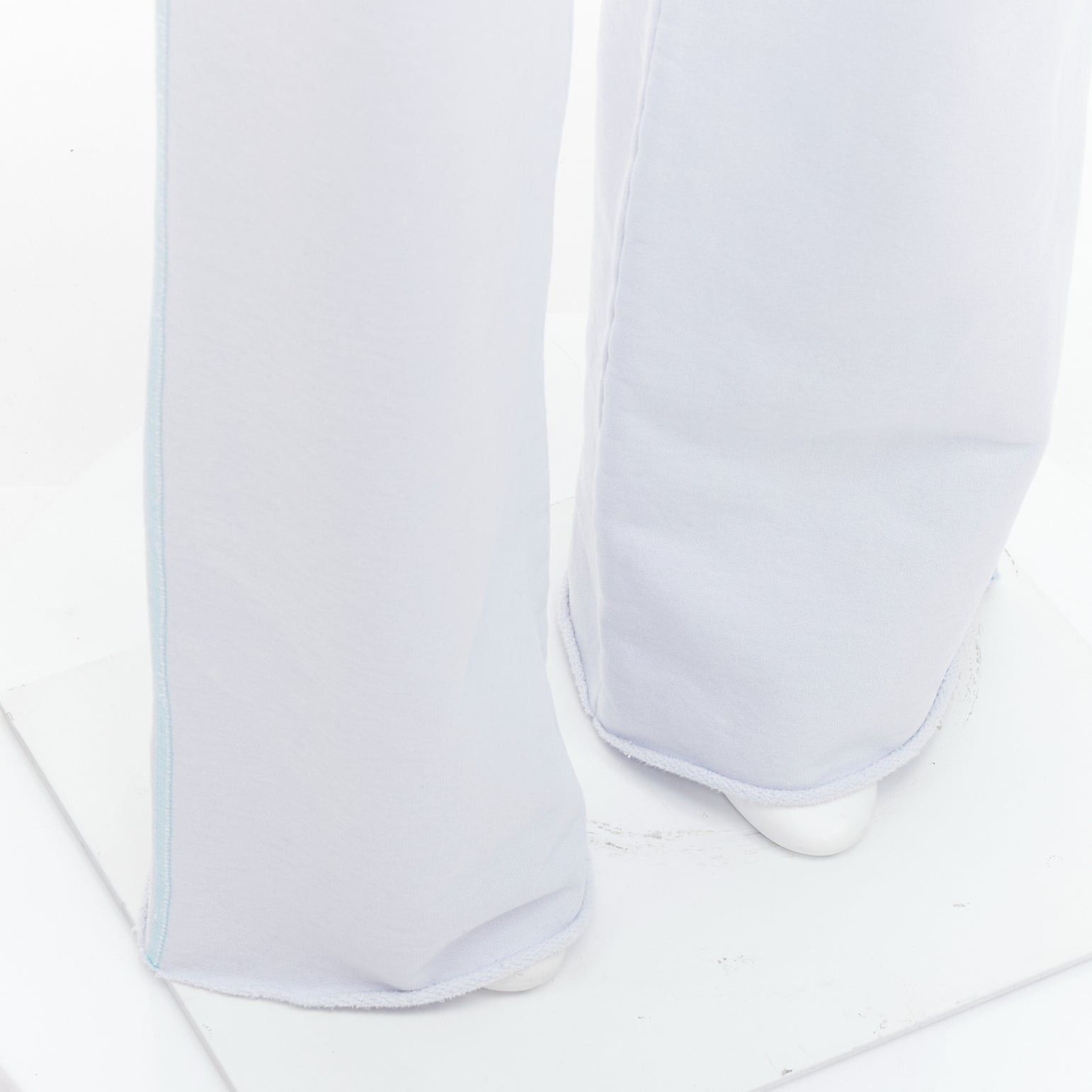 Acne Studios ACNE STUDIOS light blue cotton contrast stitching sweat pants M Size 28" / US 6 / IT 42 - 7 Thumbnail