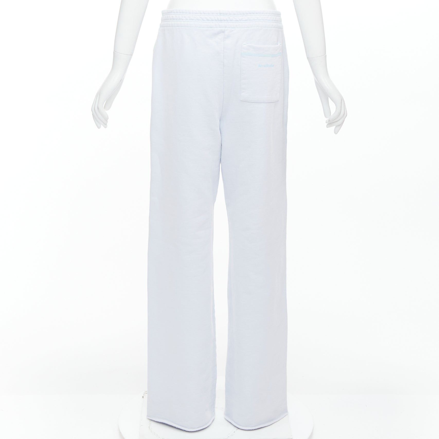 Acne Studios ACNE STUDIOS light blue cotton contrast stitching sweat pants M Size 28" / US 6 / IT 42 - 5 Thumbnail