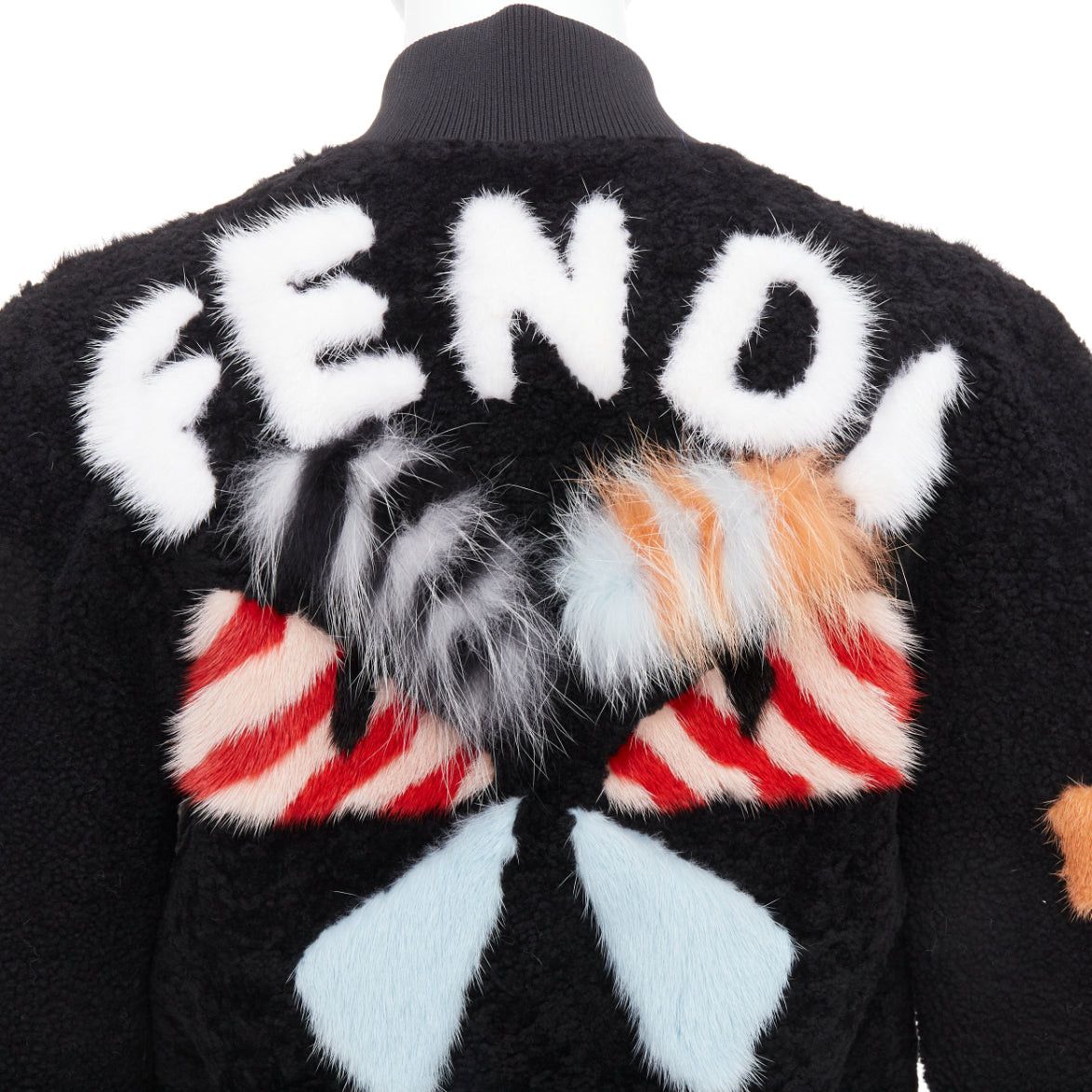 Fendi FENDI black floral fur leather lined cropped bomber jacket IT40 S Size S / US 4 / IT 40 - 7 Thumbnail