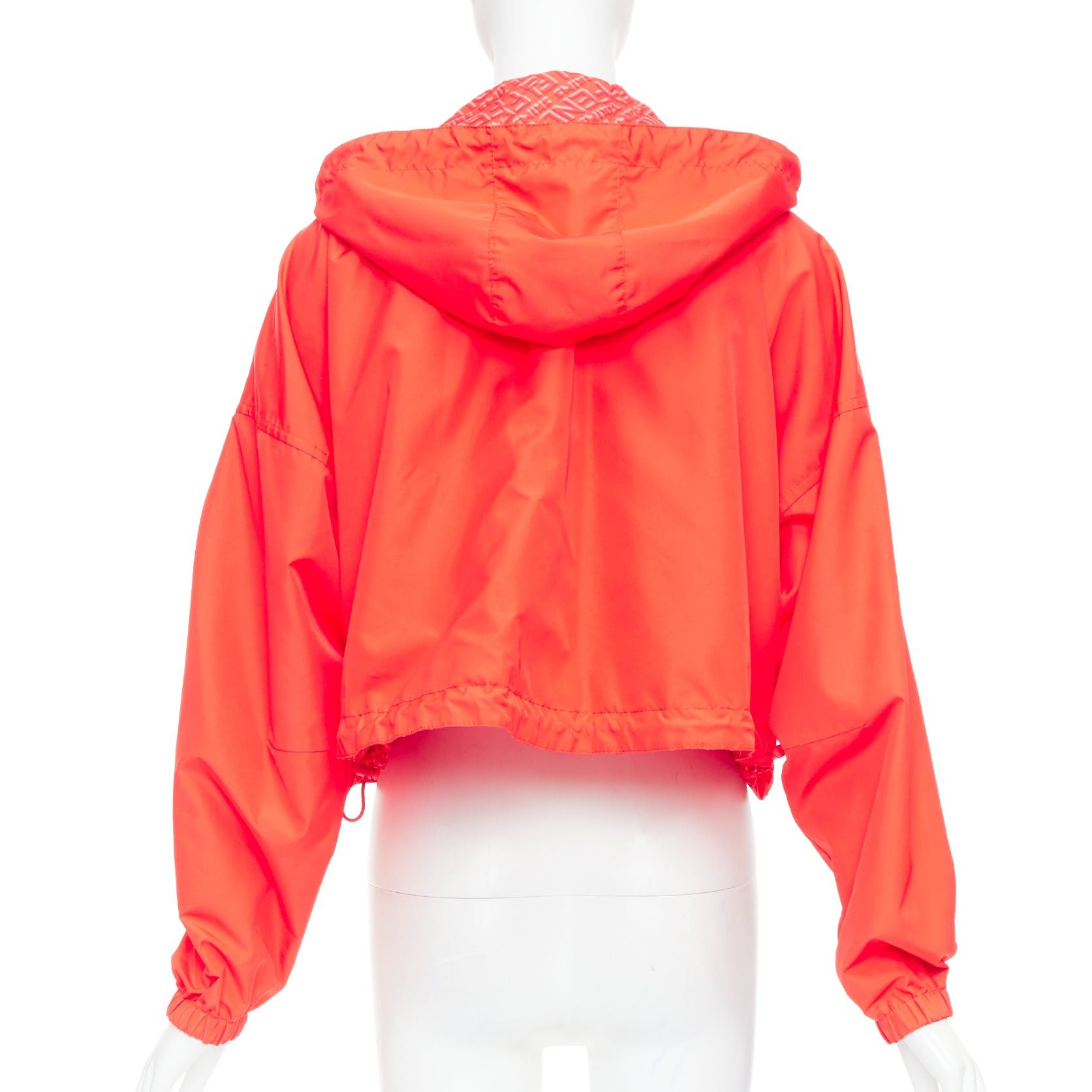 Fendi FENDI SKIMS red FF monogram print nylon cropped anorak windbreaker M Size M / US 6-8 / IT 42-44 - 7 Thumbnail