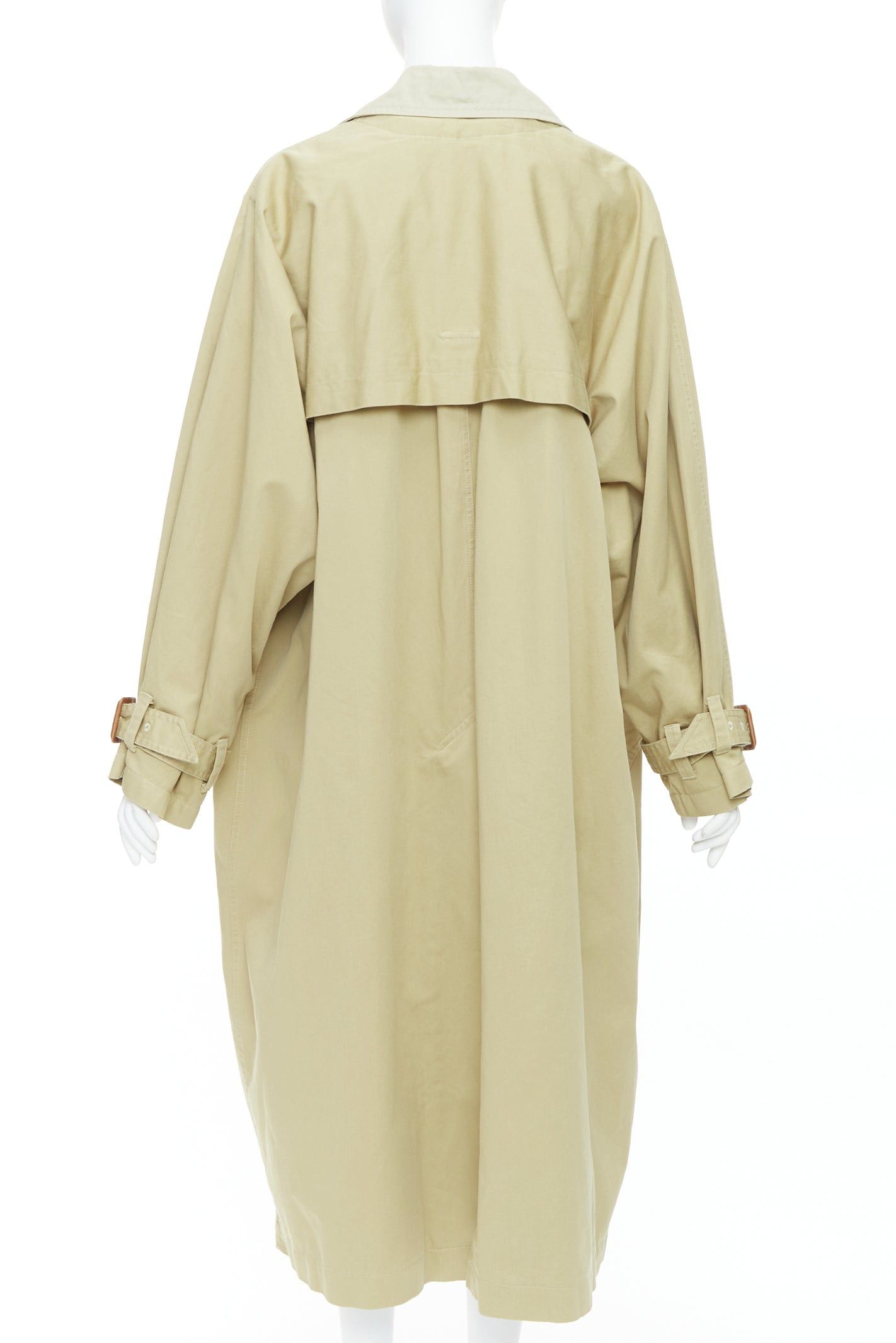 Isabel Marant ISABEL MARANT 2023 Runway Ebani beige two tone cotton drawstring trench coat FR34 XS Size XS / US 0-2 / IT 36-38 - 5 Thumbnail