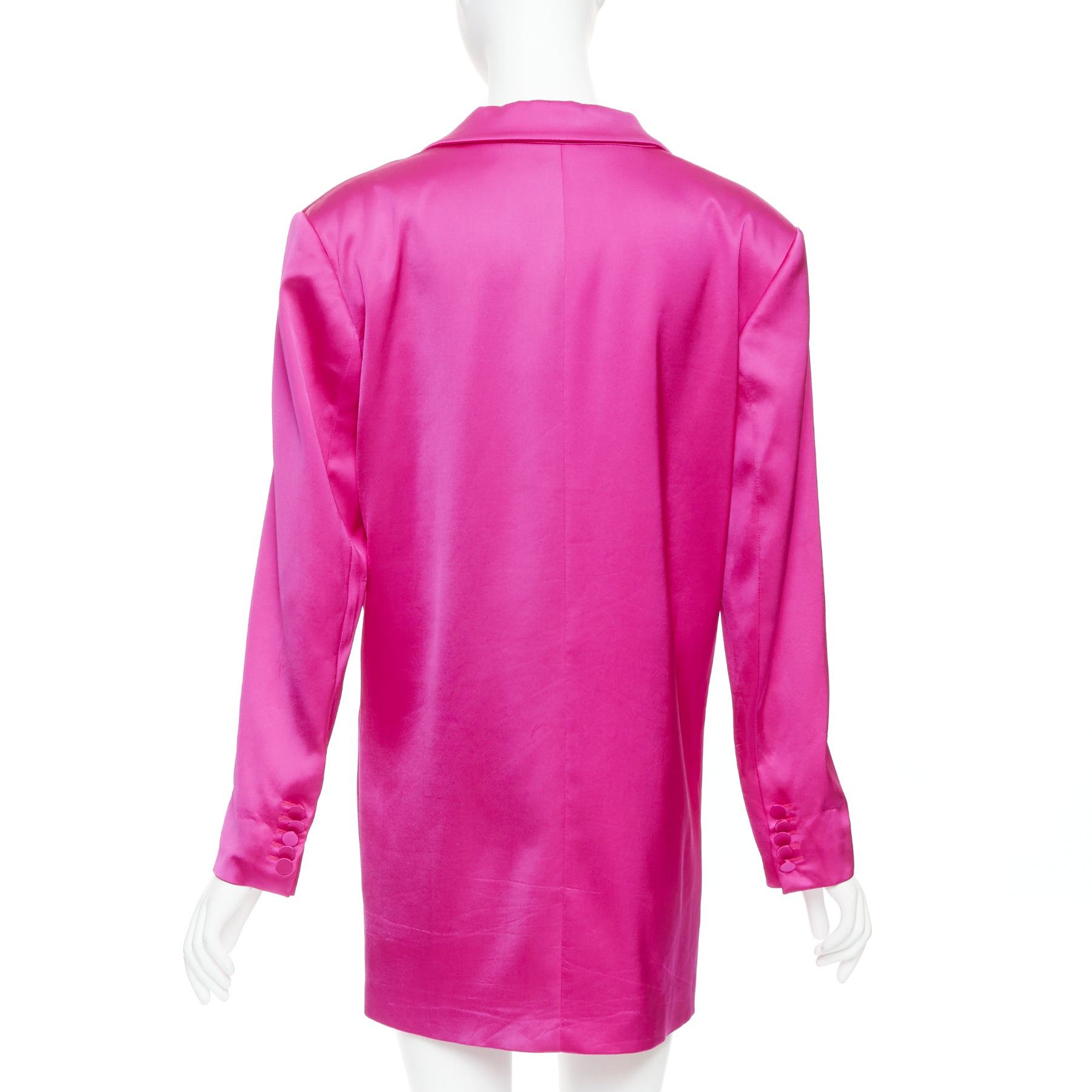 GAUGE81 GAUGE81 Tunja fuschia pink viscose blend double breasted long blazer M Size M / US 6-8 / IT 42-44 - 6 Thumbnail