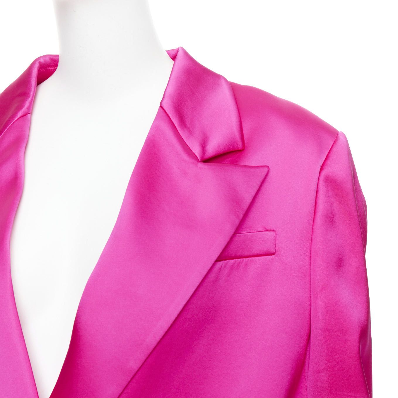 GAUGE81 GAUGE81 Tunja fuschia pink viscose blend double breasted long blazer M Size M / US 6-8 / IT 42-44 - 2 Thumbnail