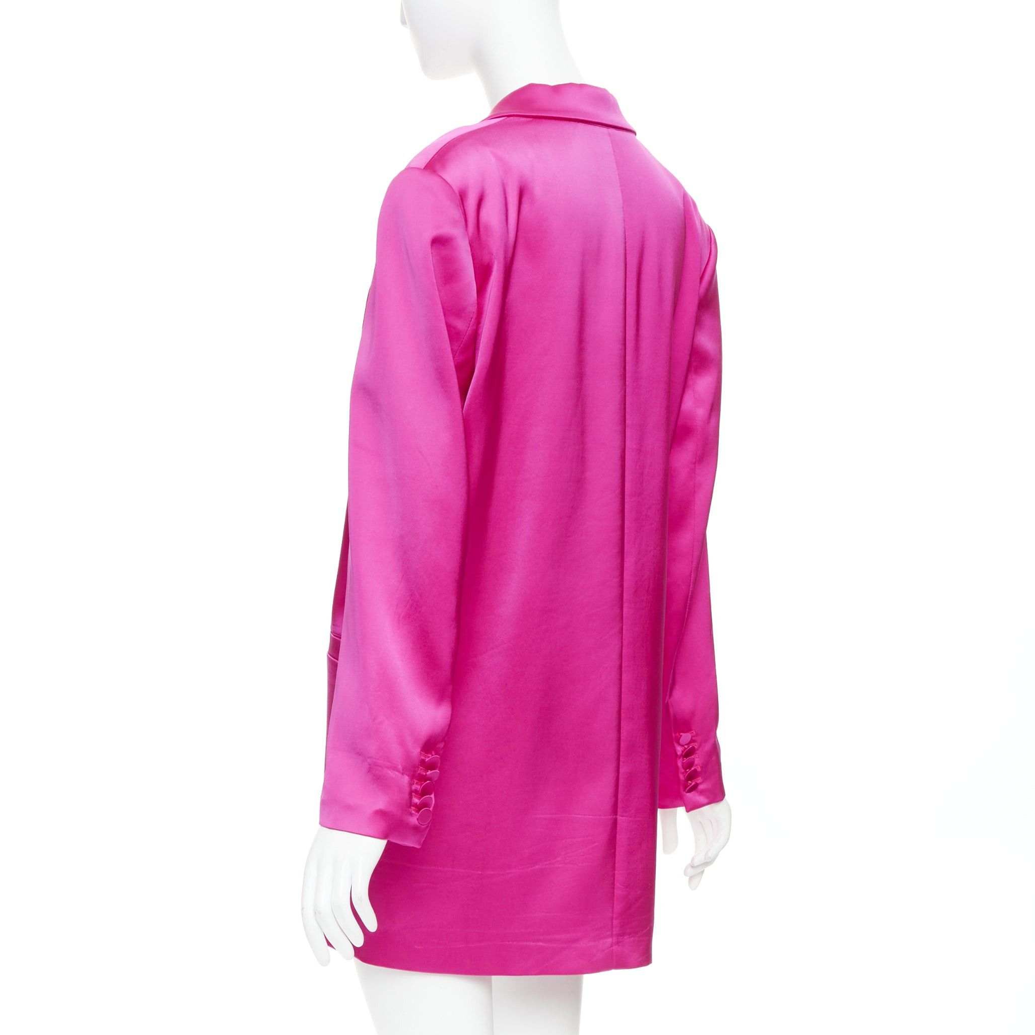 GAUGE81 GAUGE81 Tunja fuschia pink viscose blend double breasted long blazer M Size M / US 6-8 / IT 42-44 - 7 Thumbnail