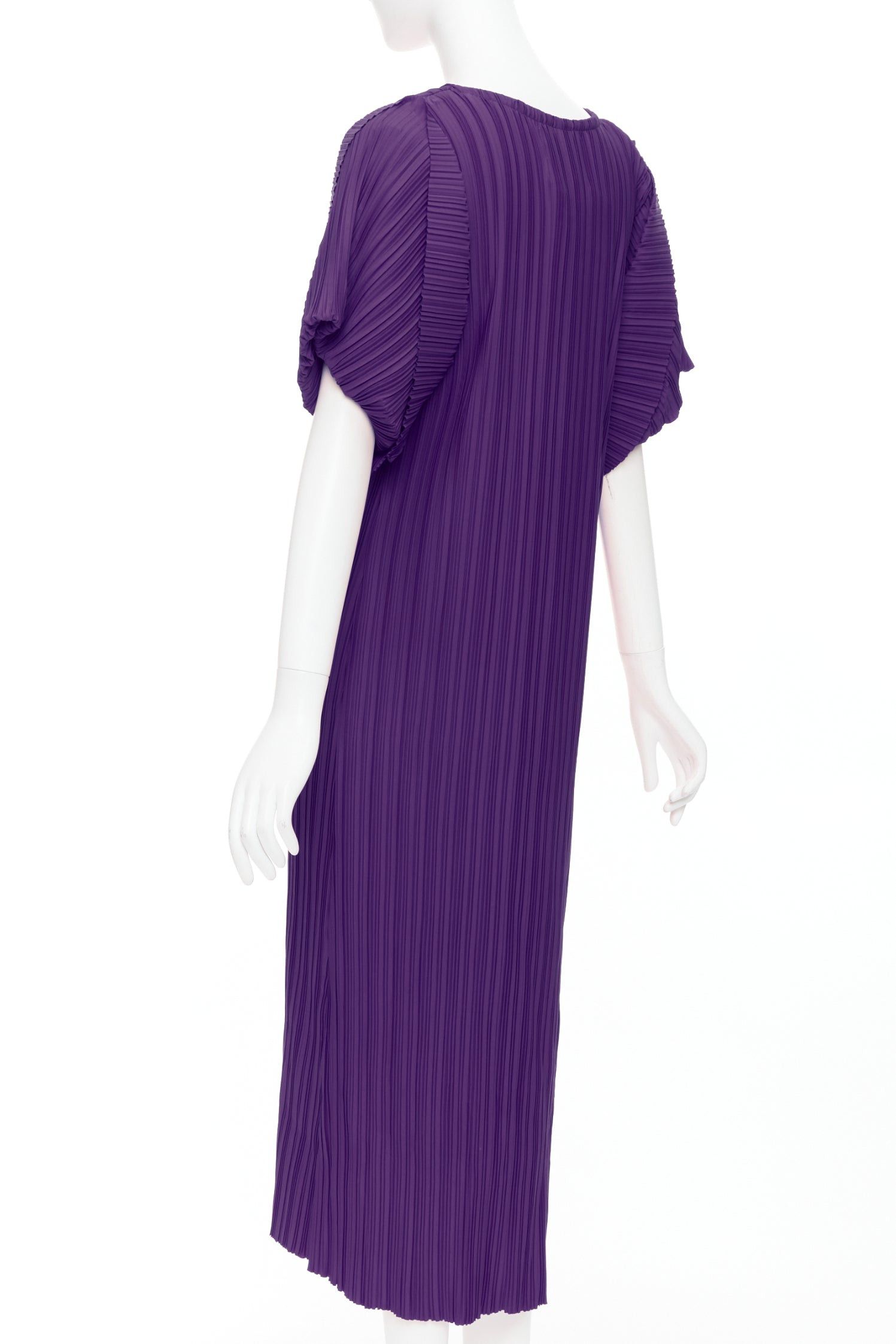 Other BAMBAH Beach purple plisse puff half sleeve crew neck midi dress Size M / US 6-8 / IT 42-44 - 6 Thumbnail