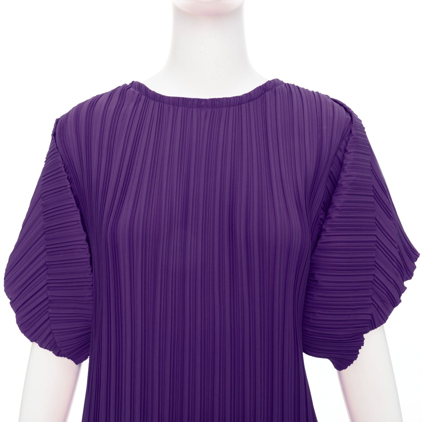 Other BAMBAH Beach purple plisse puff half sleeve crew neck midi dress Size M / US 6-8 / IT 42-44 - 7 Thumbnail