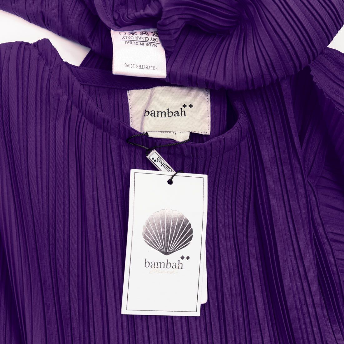 Other BAMBAH Beach purple plisse puff half sleeve crew neck midi dress Size M / US 6-8 / IT 42-44 - 8 Thumbnail