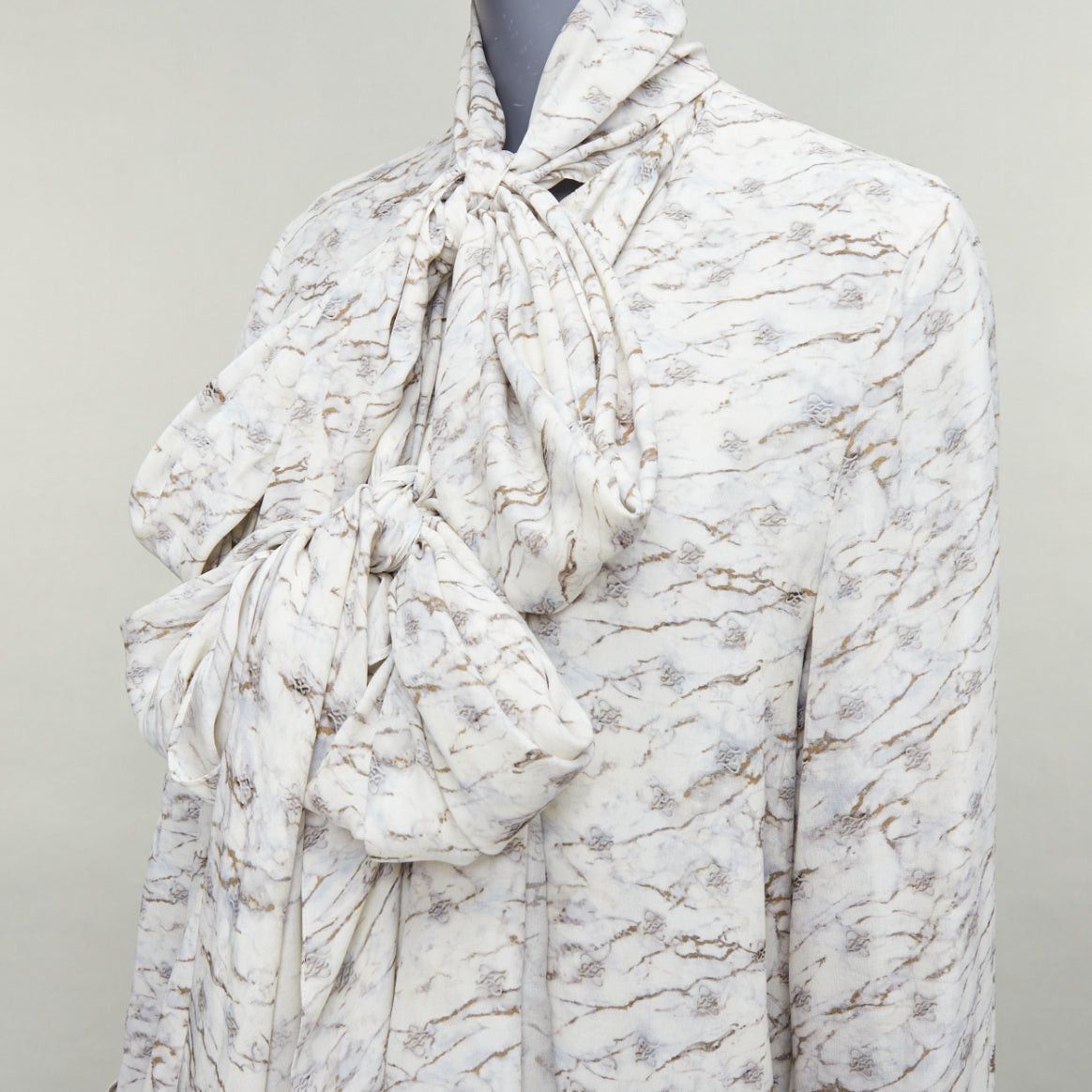 Fendi FENDI FF Karligraphy off white monogram marble print midi dress IT42 M Size M / US 6-8 / IT 42-44 - 7 Thumbnail