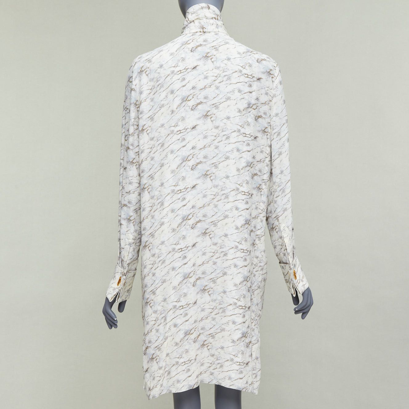 Fendi FENDI FF Karligraphy off white monogram marble print midi dress IT42 M Size M / US 6-8 / IT 42-44 - 5 Thumbnail