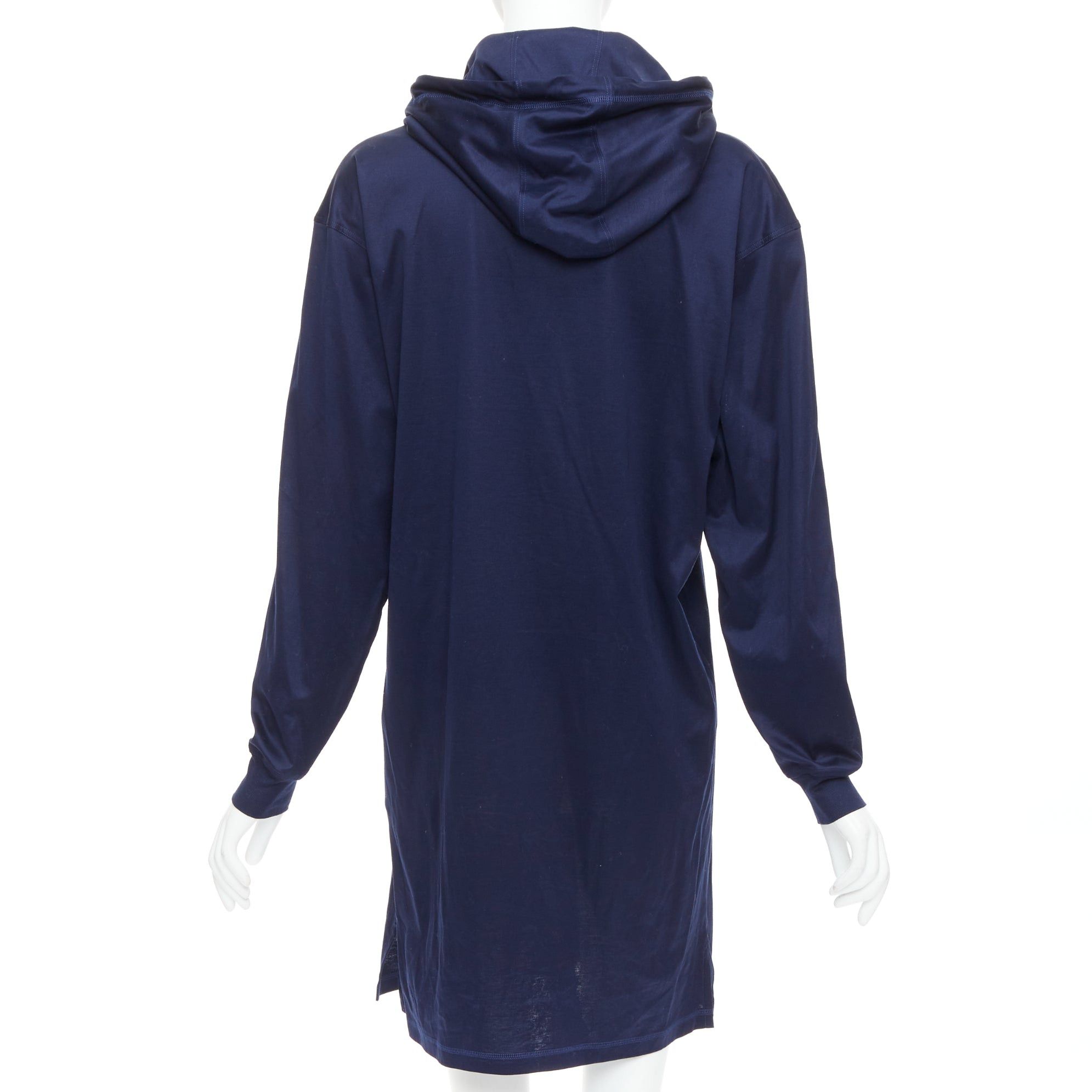 Hermes HERMES 2022 navy jungle love print coated cotton hooded dress FR40 L Size M / US 6-8 / IT 42-44 - 5 Thumbnail