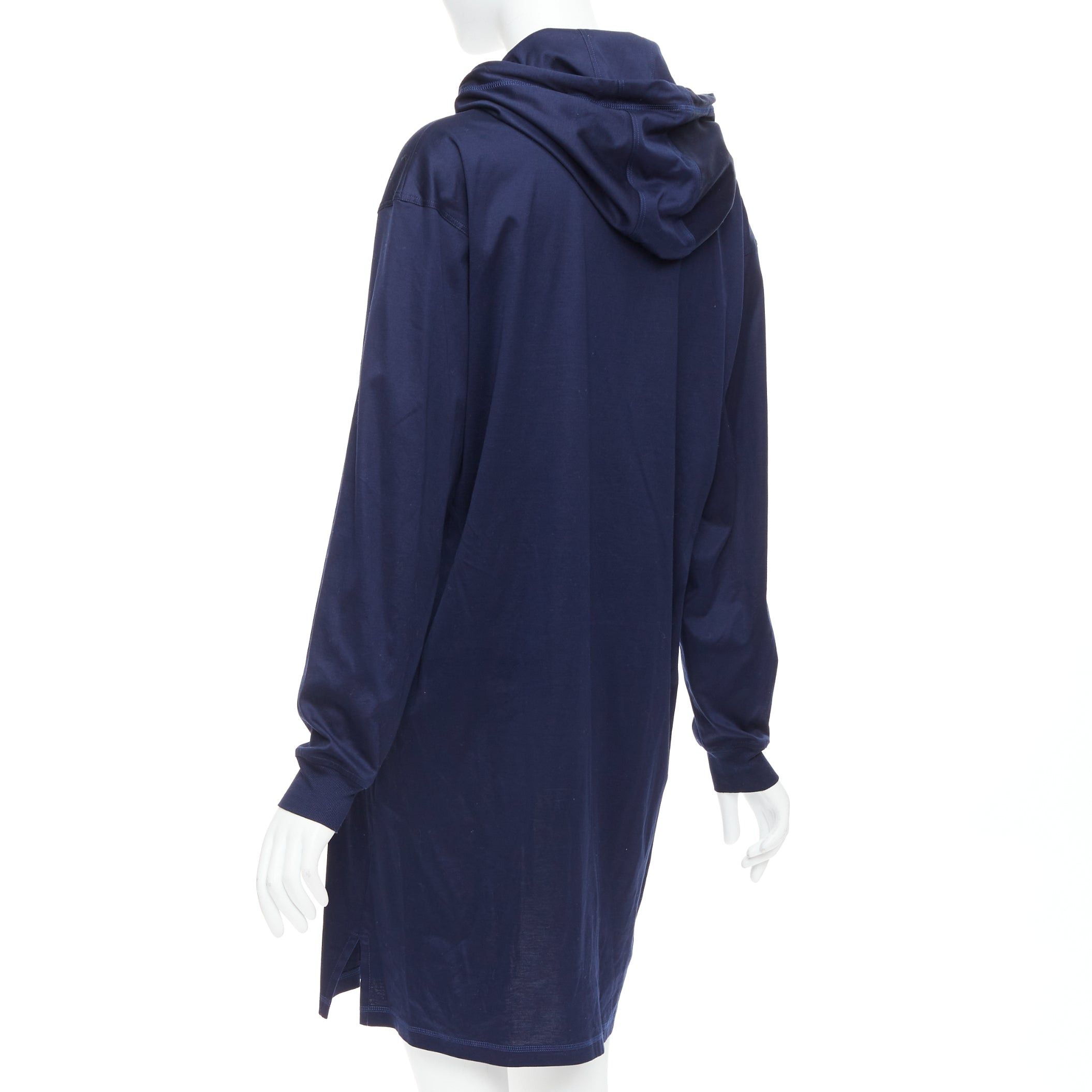 Hermes HERMES 2022 navy jungle love print coated cotton hooded dress FR40 L Size M / US 6-8 / IT 42-44 - 6 Thumbnail