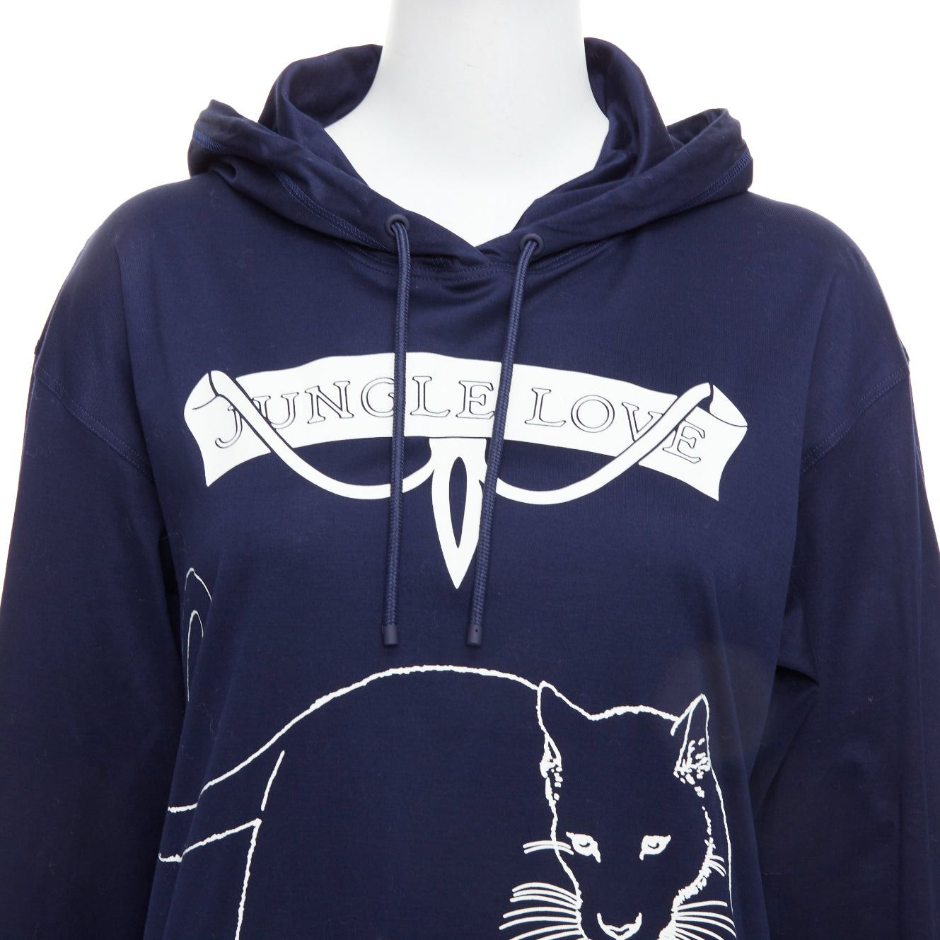Hermes HERMES 2022 navy jungle love print coated cotton hooded dress FR40 L Size M / US 6-8 / IT 42-44 - 2 Thumbnail