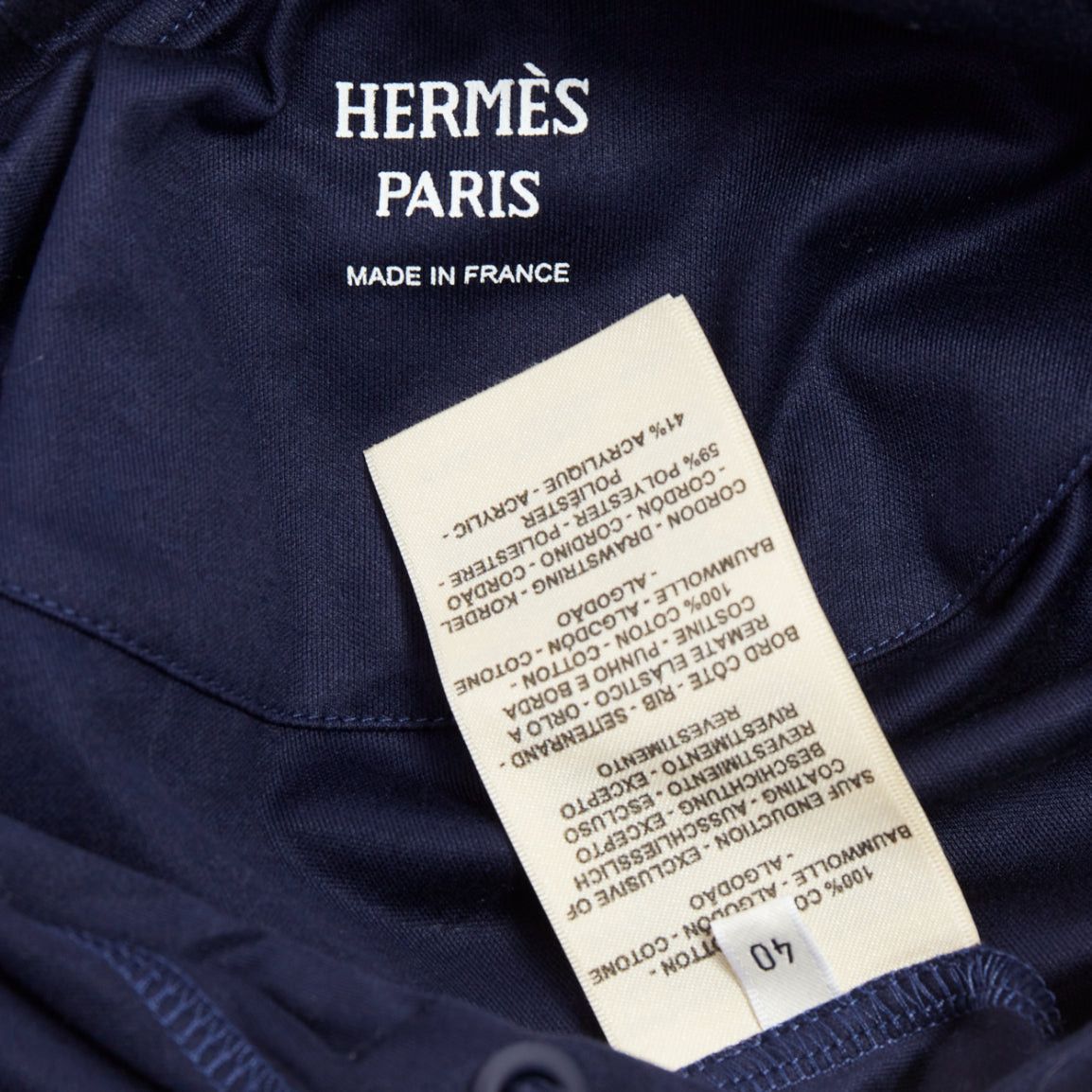 Hermes HERMES 2022 navy jungle love print coated cotton hooded dress FR40 L Size M / US 6-8 / IT 42-44 - 8 Thumbnail
